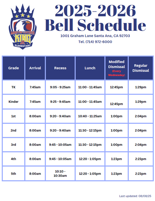 schedule